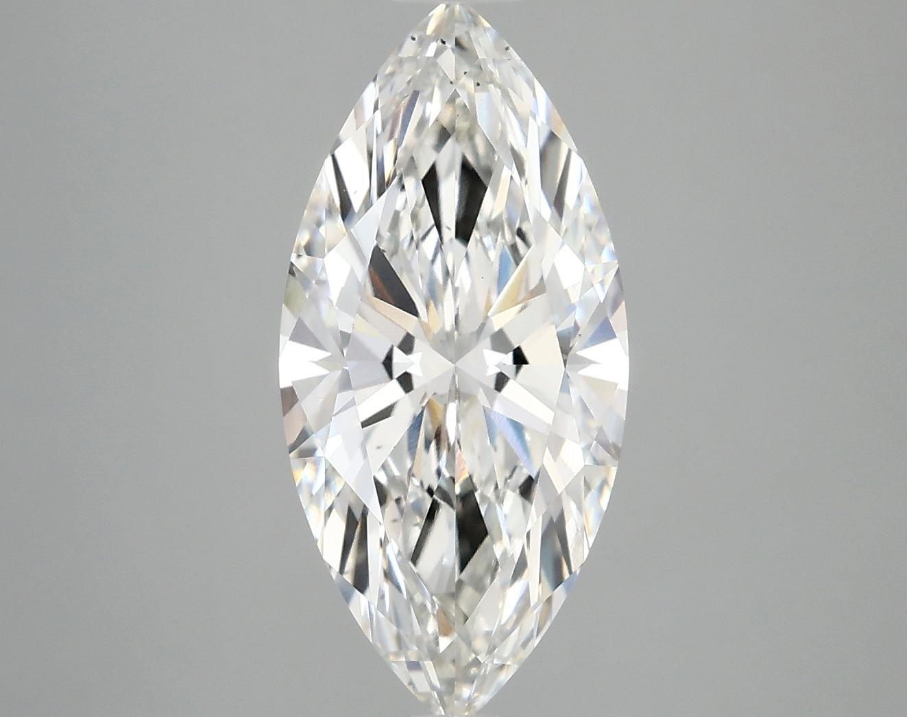 2.98 Carat Marquise Shaped Excellent Cut VS2 IGI Certified Lab Grown Diamond