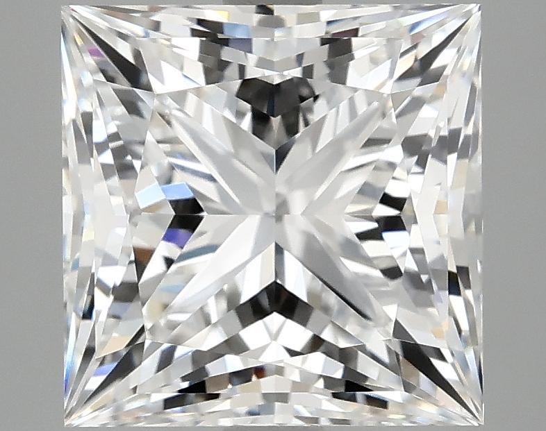 4.52 Carat Princess Shaped Ideal Cut VVS2 IGI Certified Lab Grown Diamond