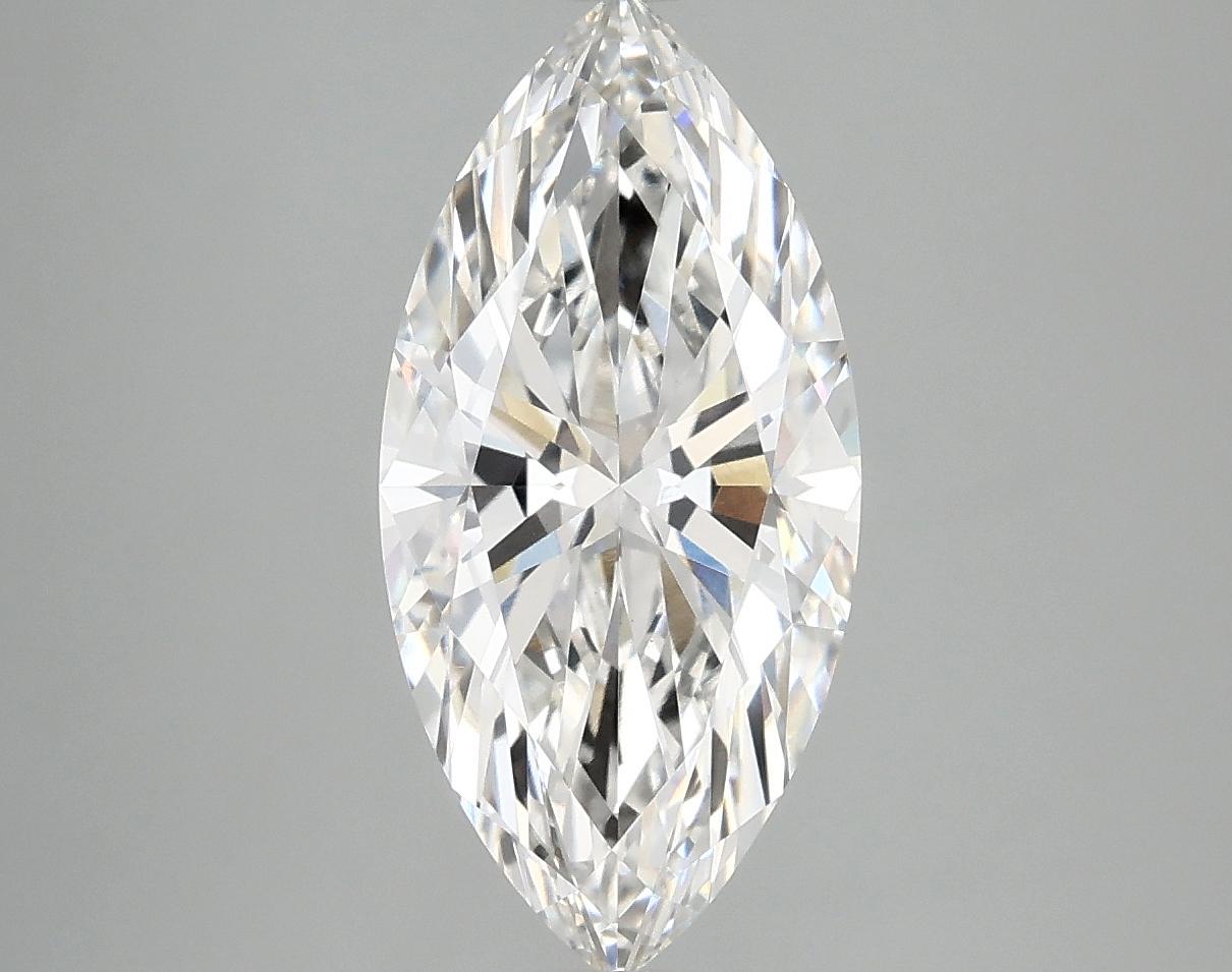 2.55 Carat Marquise Shaped Excellent Cut VVS2 IGI Certified Lab Grown Diamond
