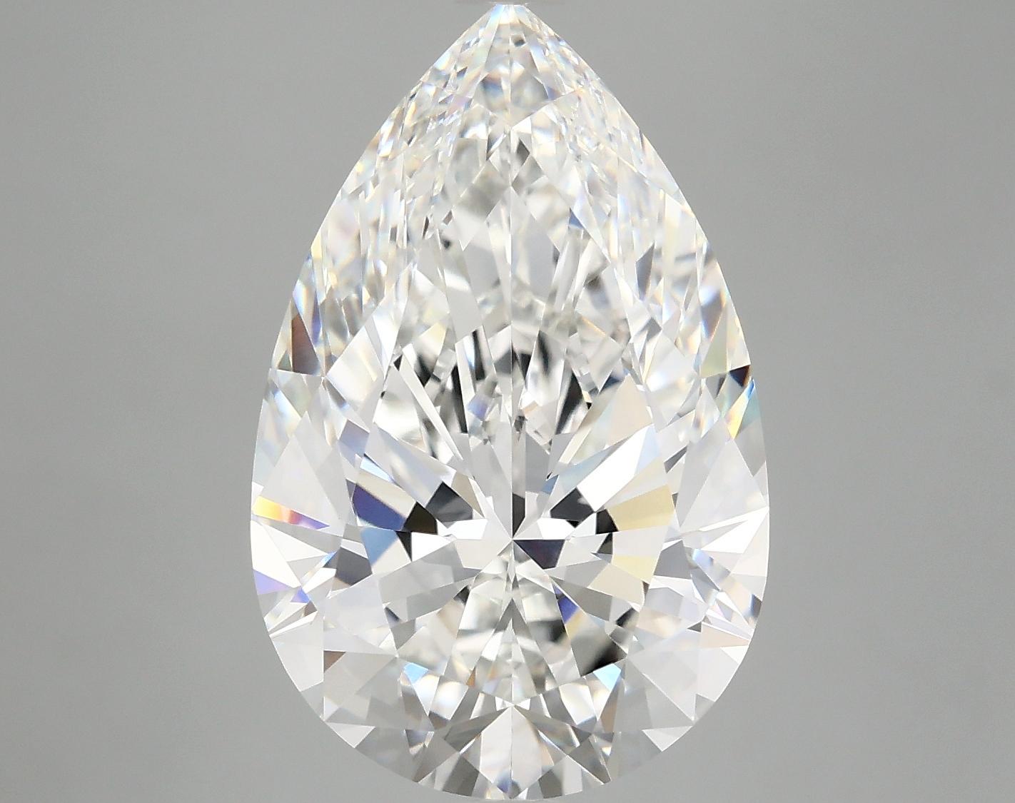 7.27 Carat Pear Shaped Ideal Cut VVS2 IGI Certified Lab Grown Diamond