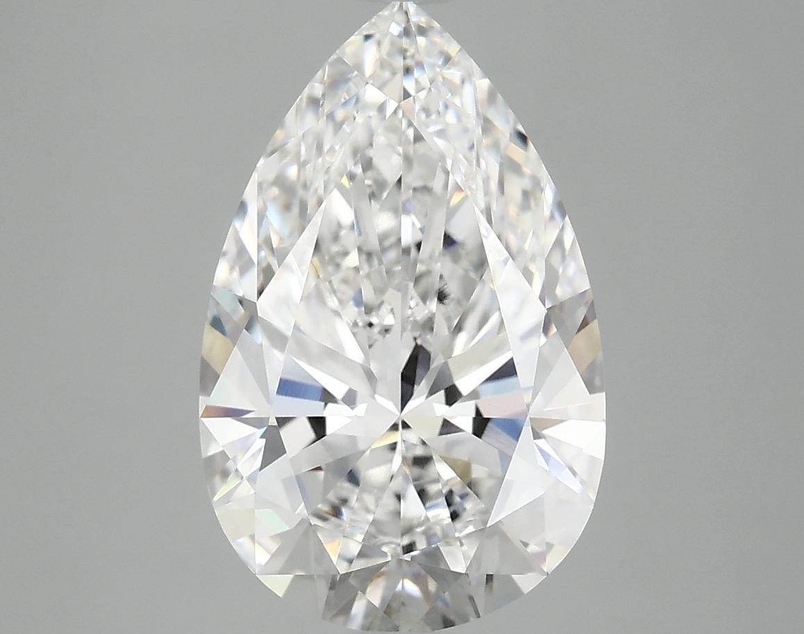 3.74 Carat Pear Shaped Ideal Cut VVS2 IGI Certified Lab Grown Diamond
