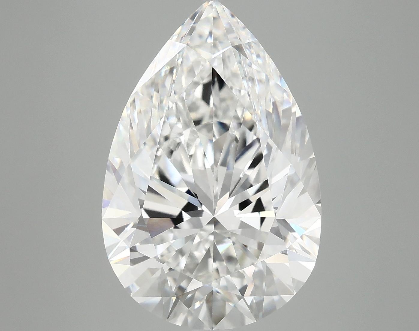 7.53 Carat Pear Shaped Excellent Cut VVS2 IGI Certified Lab Grown Diamond