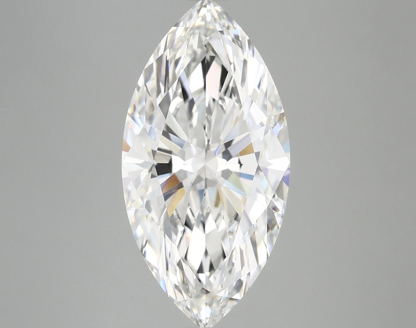 4.05 Carat Marquise Shaped Ideal Cut VVS2 IGI Certified Lab Grown Diamond