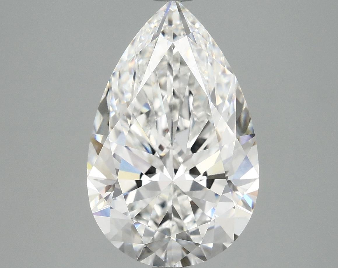 3.98 Carat Pear Shaped Ideal Cut VVS2 IGI Certified Lab Grown Diamond