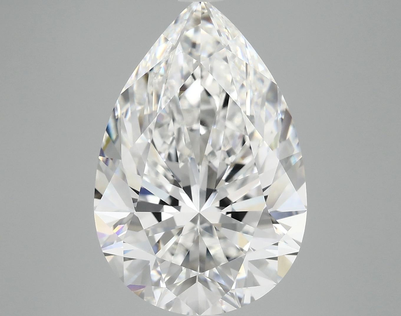 6.34 Carat Pear Shaped Excellent Cut VVS2 IGI Certified Lab Grown Diamond