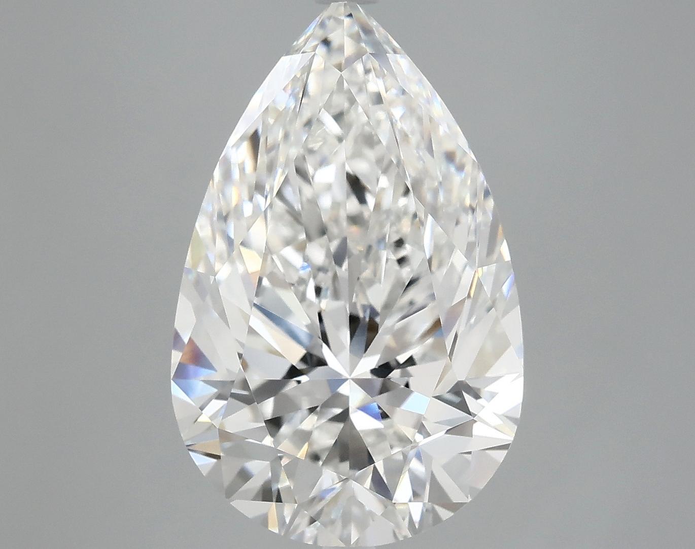 6.91 Carat Pear Shaped Ideal Cut VVS2 IGI Certified Lab Grown Diamond
