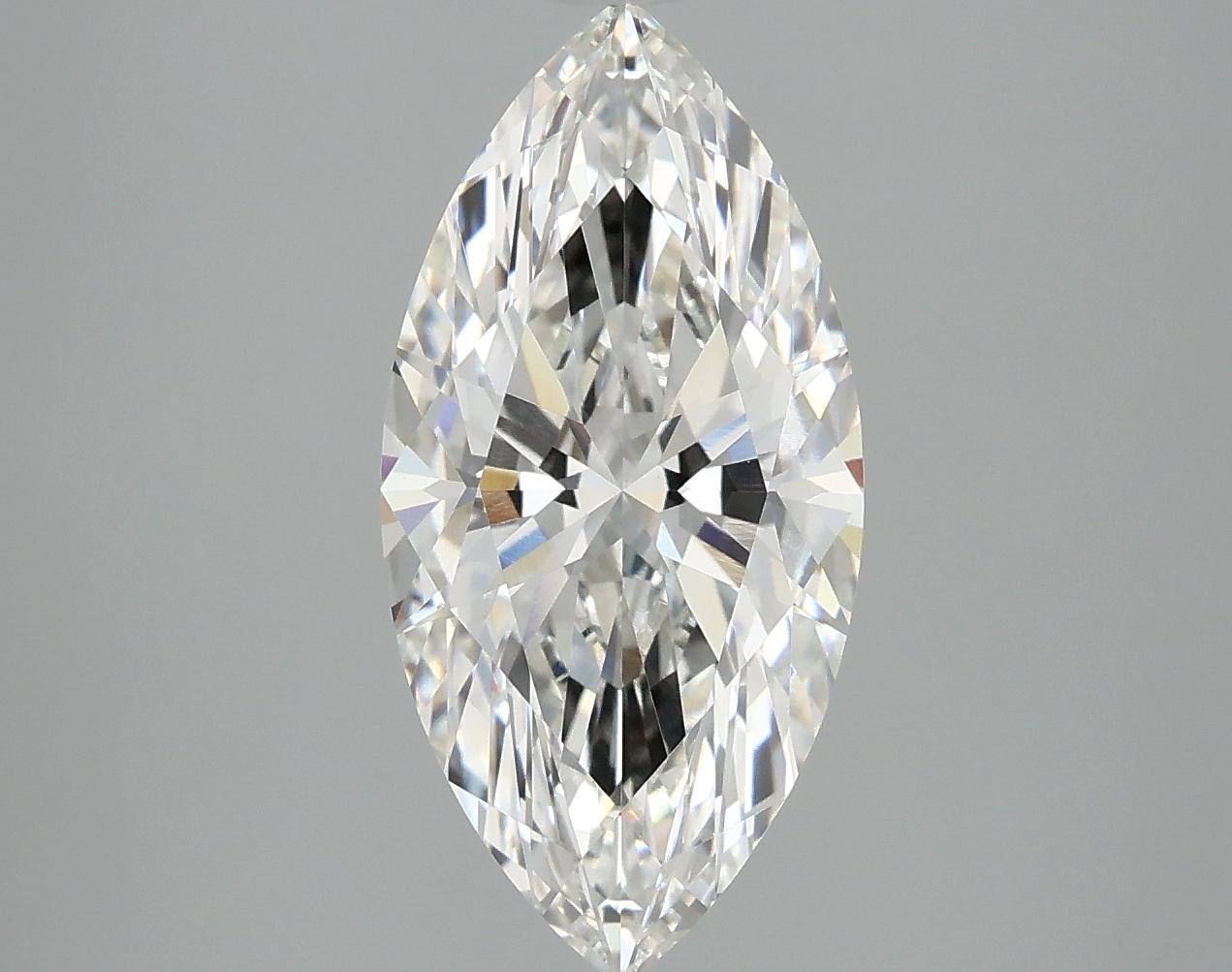 3.09 Carat Marquise Shaped Excellent Cut VVS2 IGI Certified Lab Grown Diamond