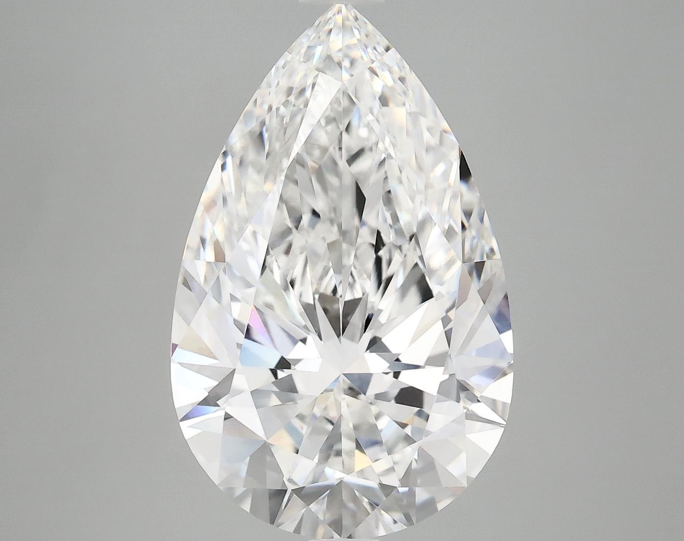 6.05 Carat Pear Shaped Ideal Cut VVS2 IGI Certified Lab Grown Diamond