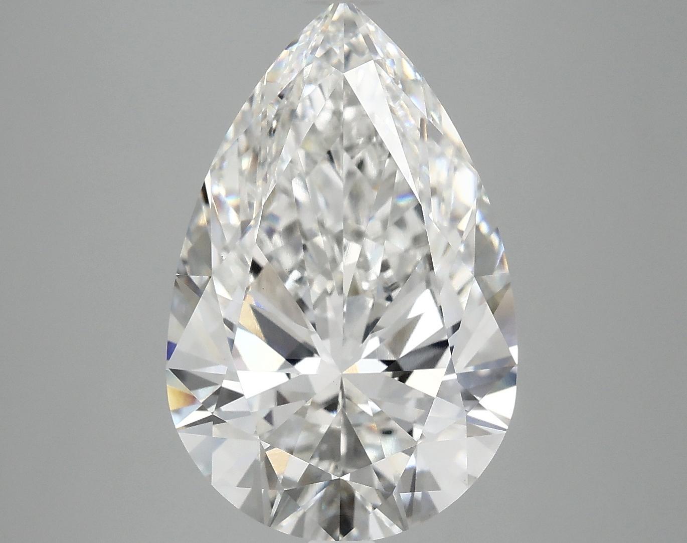 5.91 Carat Pear Shaped Ideal Cut VVS2 IGI Certified Lab Grown Diamond