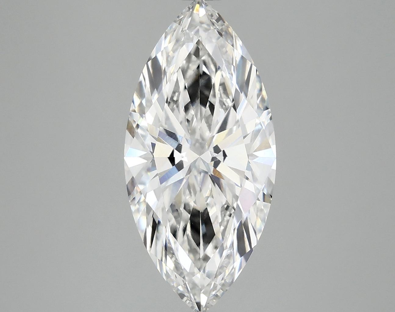 3.02 Carat Marquise Shaped Excellent Cut VVS2 IGI Certified Lab Grown Diamond