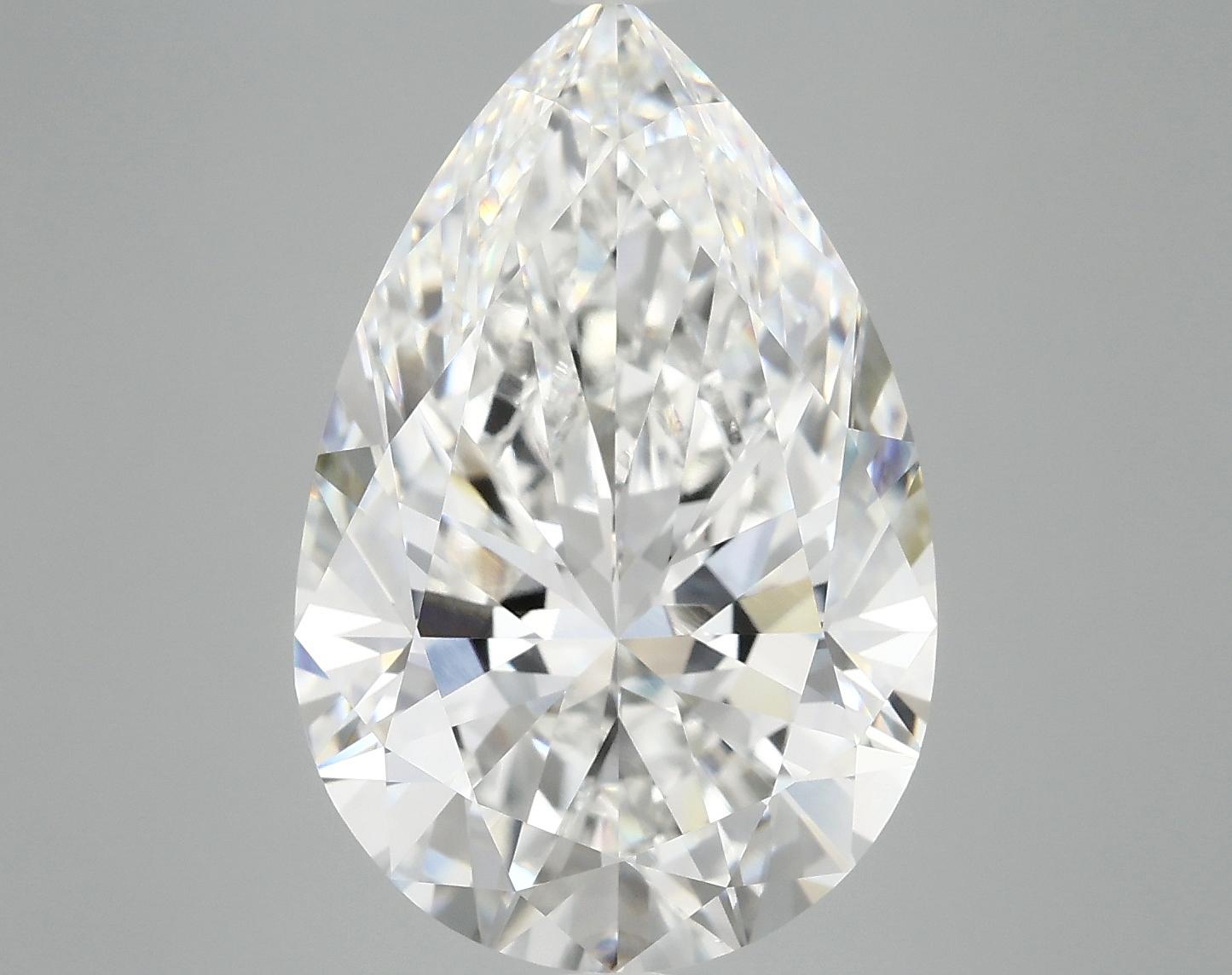 7.31 Carat Pear Shaped Excellent Cut VVS2 IGI Certified Lab Grown Diamond
