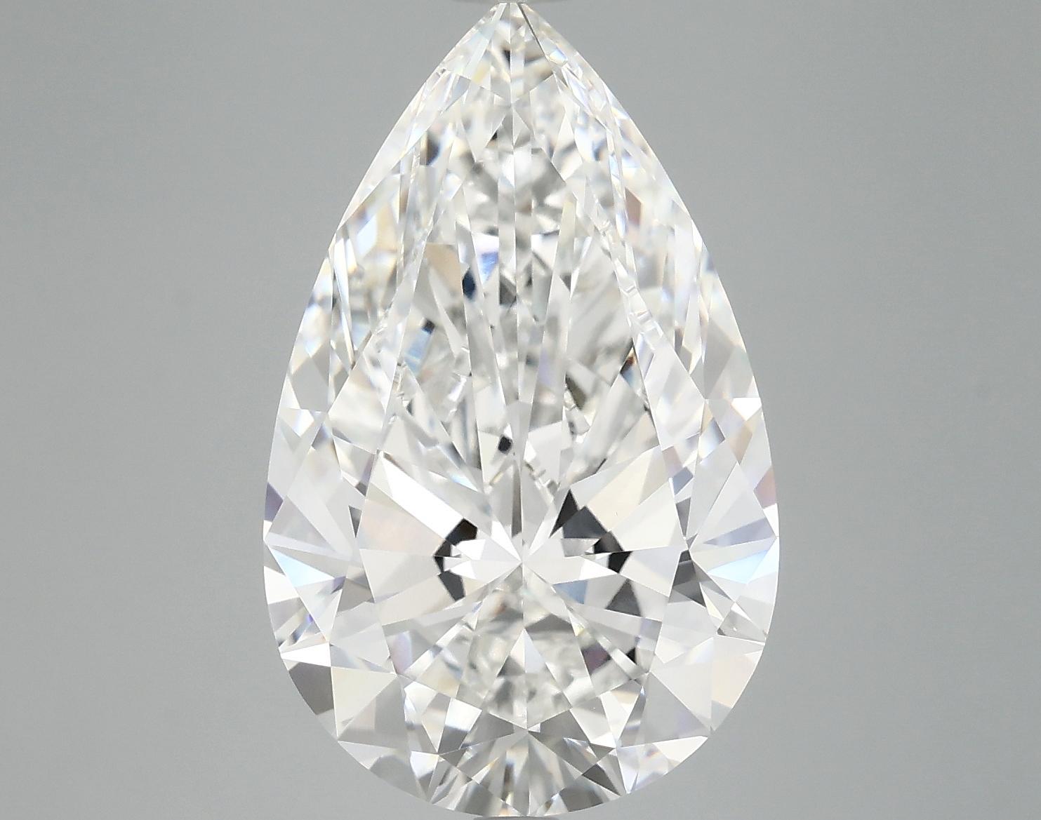 7.51 Carat Pear Shaped Ideal Cut VVS2 IGI Certified Lab Grown Diamond