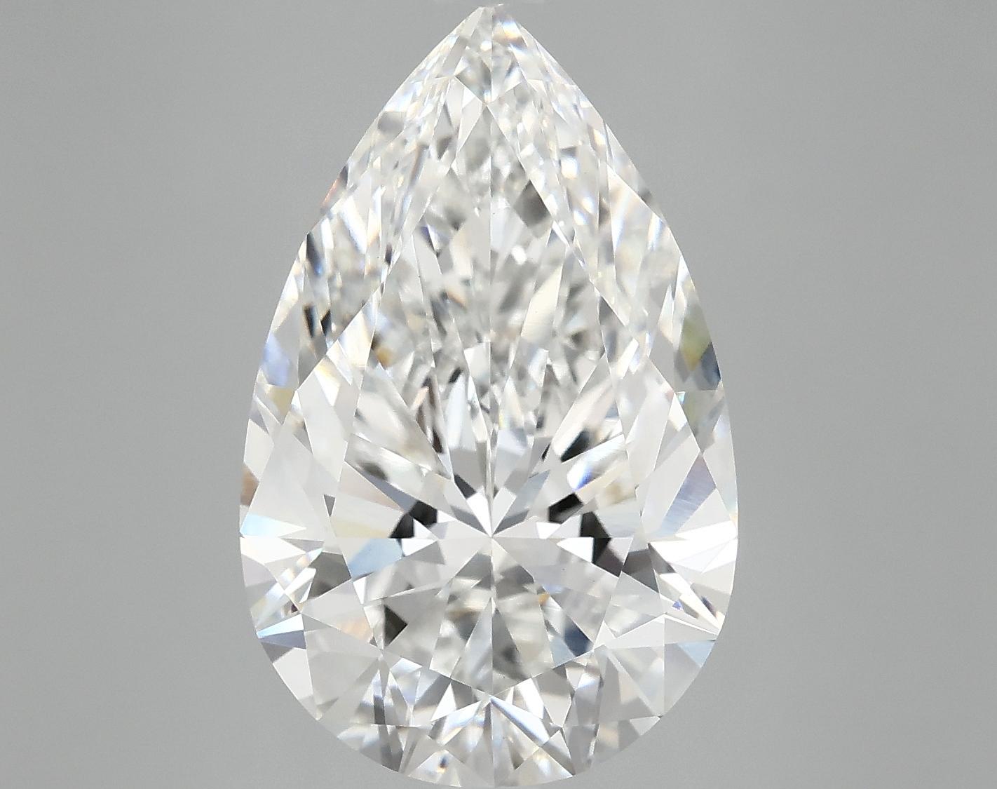 7.11 Carat Pear Shaped Ideal Cut VVS2 IGI Certified Lab Grown Diamond