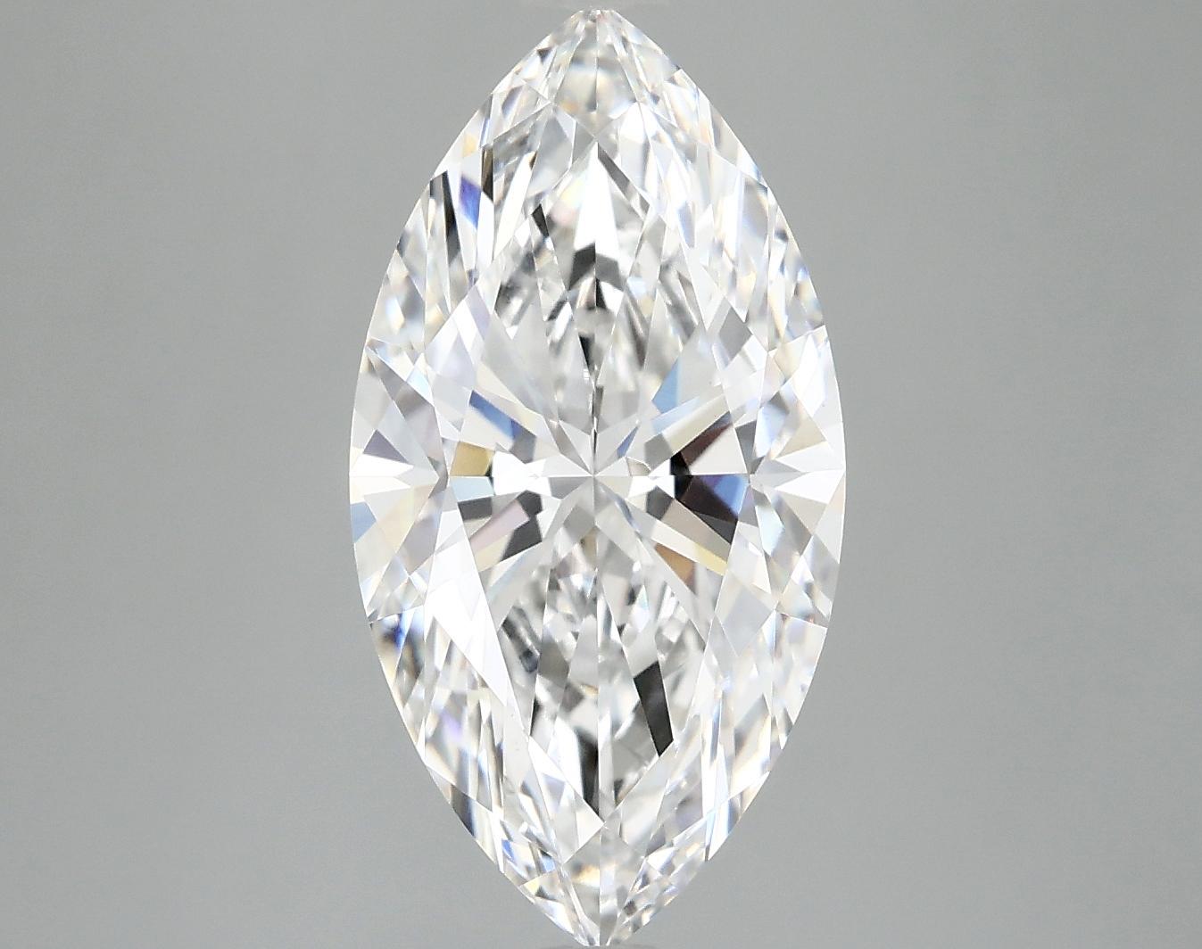 3.96 Carat Marquise Shaped Ideal Cut VVS2 IGI Certified Lab Grown Diamond