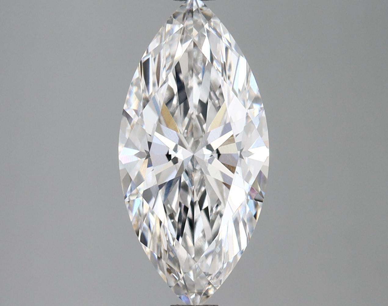2.09 Carat Marquise Shaped Excellent Cut VVS2 IGI Certified Lab Grown Diamond