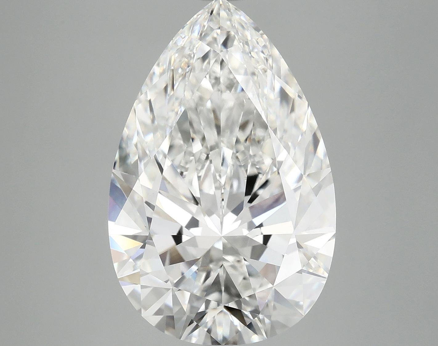 7.15 Carat Pear Shaped Excellent Cut VVS2 IGI Certified Lab Grown Diamond