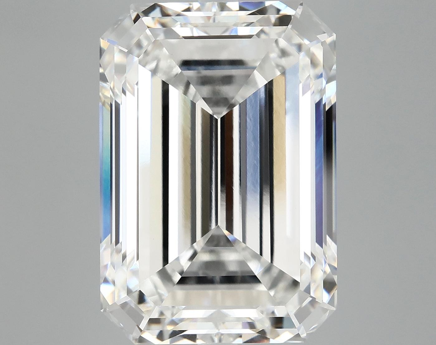 12.35 Carat Emerald Shaped Ideal Cut VVS2 IGI Certified Lab Grown Diamond