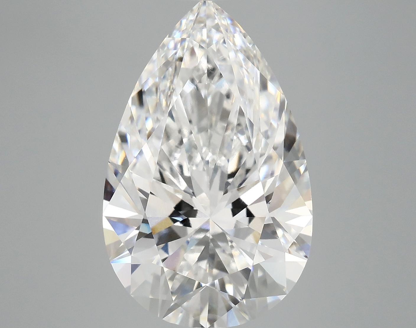 6.7 Carat Pear Shaped Ideal Cut VVS2 IGI Certified Lab Grown Diamond