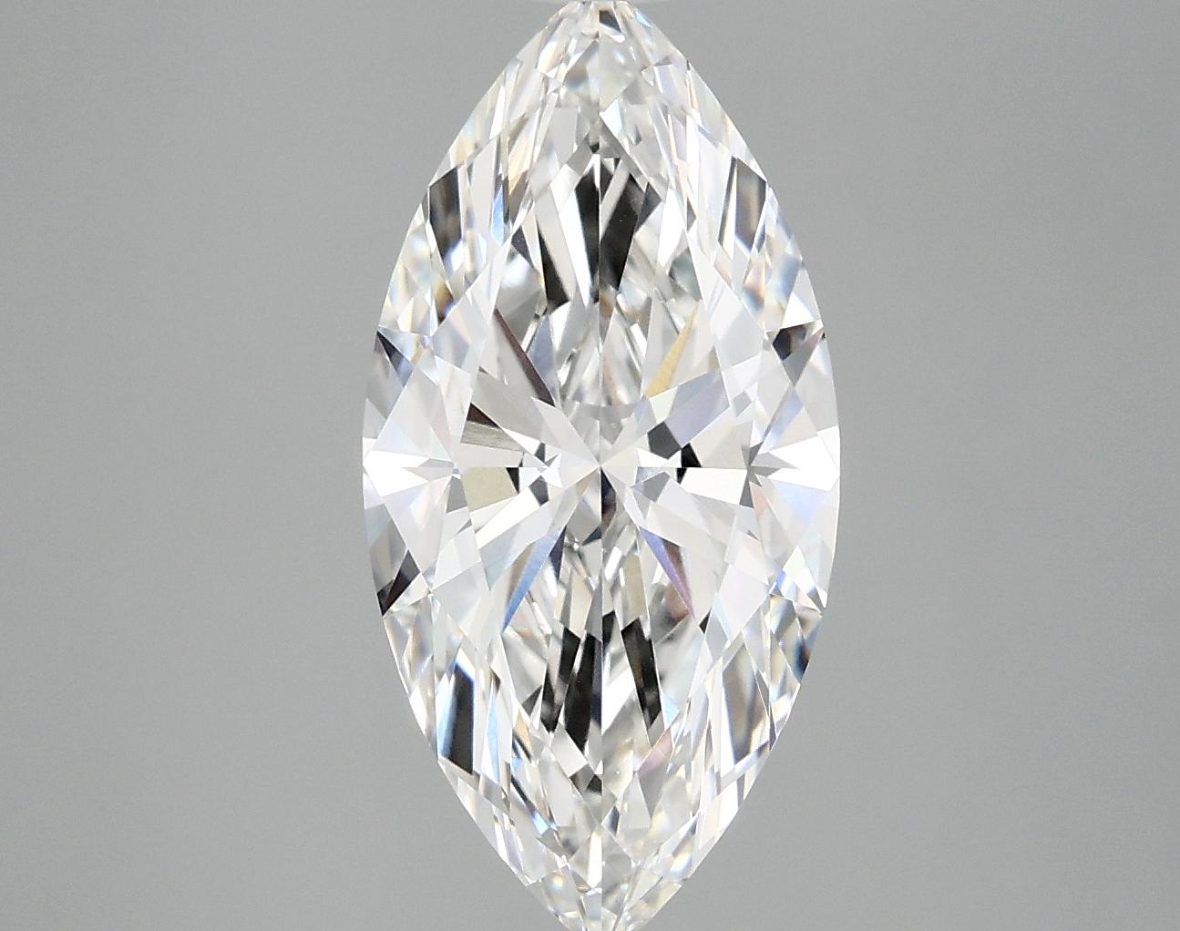 3.09 Carat Marquise Shaped Ideal Cut VVS2 IGI Certified Lab Grown Diamond