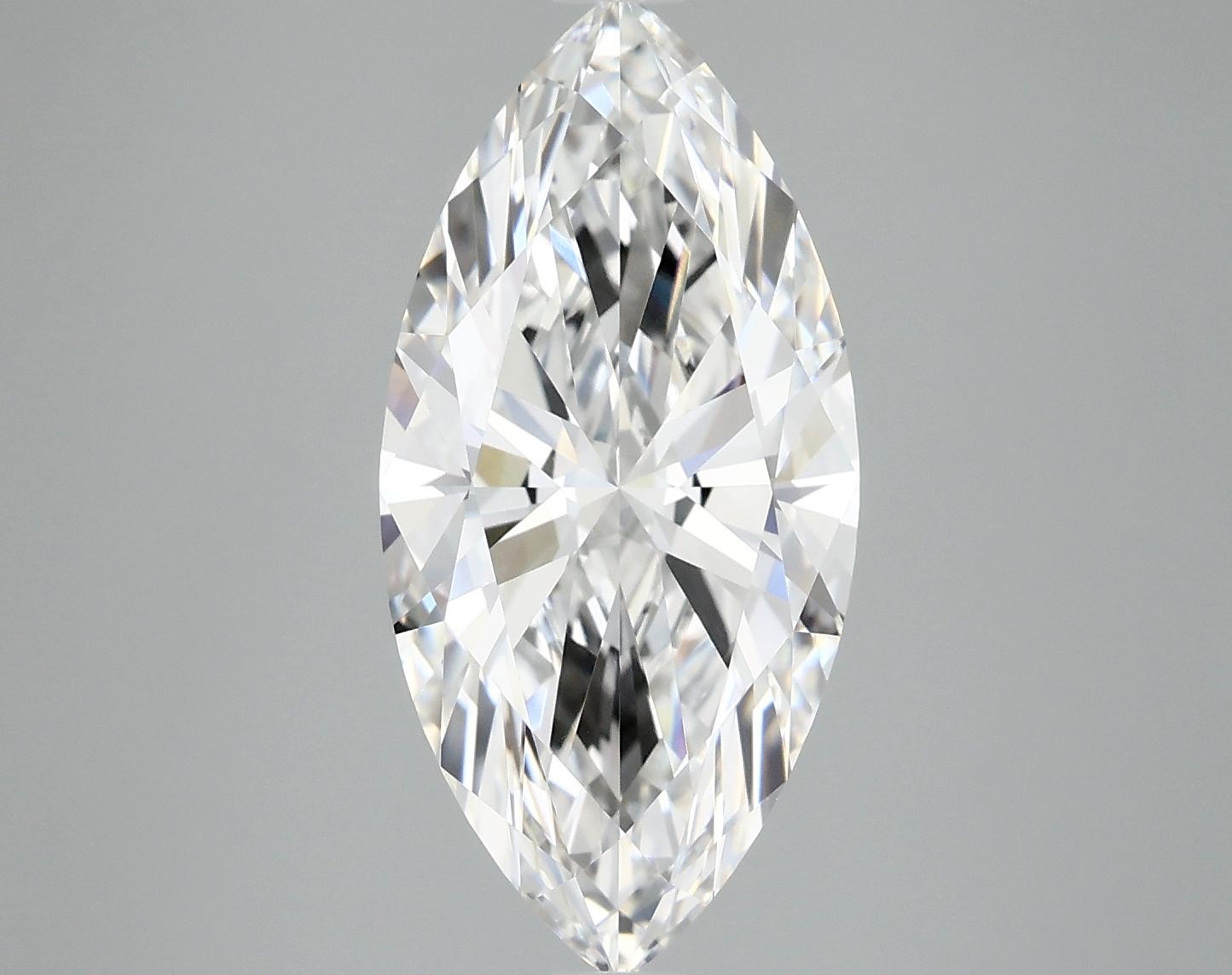 4.02 Carat Marquise Shaped Excellent Cut VVS2 IGI Certified Lab Grown Diamond