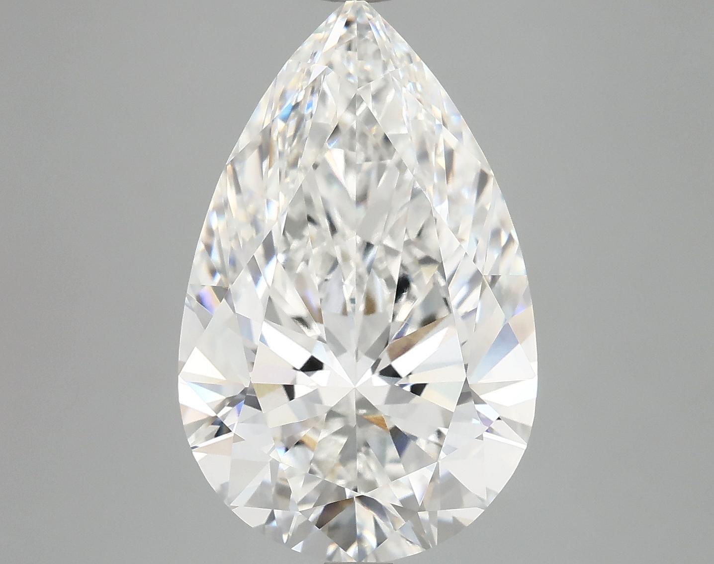 7.06 Carat Pear Shaped Ideal Cut VVS2 IGI Certified Lab Grown Diamond