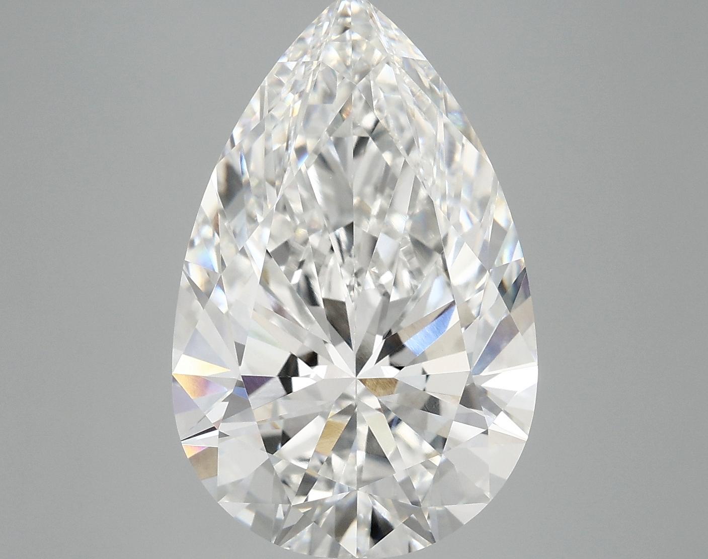 7.25 Carat Pear Shaped Ideal Cut VVS2 IGI Certified Lab Grown Diamond