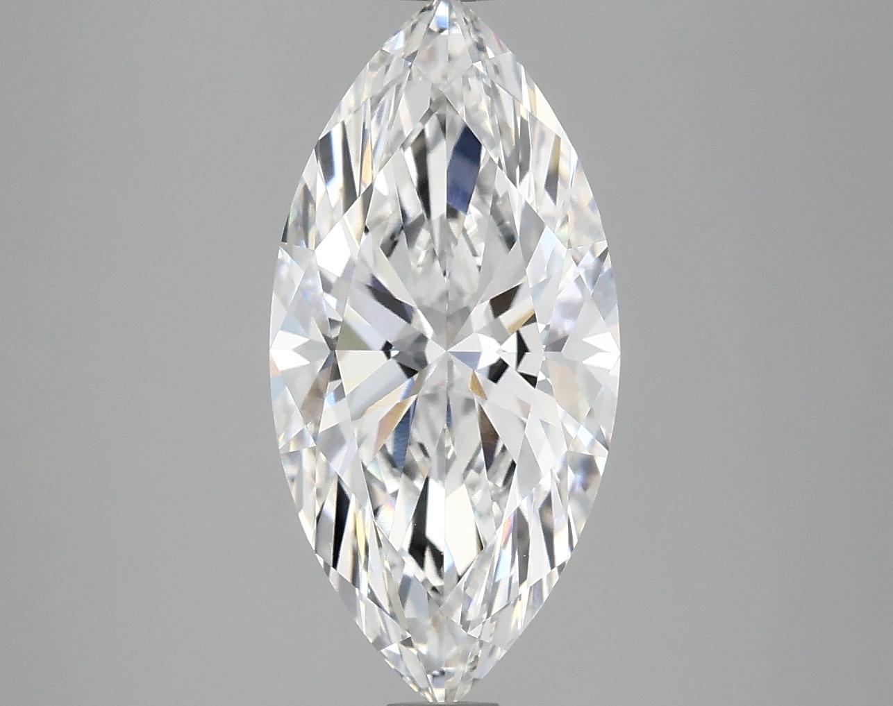 3.09 Carat Marquise Shaped Excellent Cut VVS2 IGI Certified Lab Grown Diamond