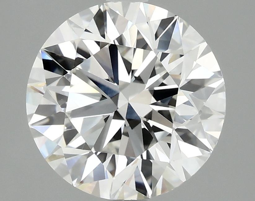 3.07 Carat Round Shaped Excellent Cut VVS2 IGI Certified Lab Grown Diamond