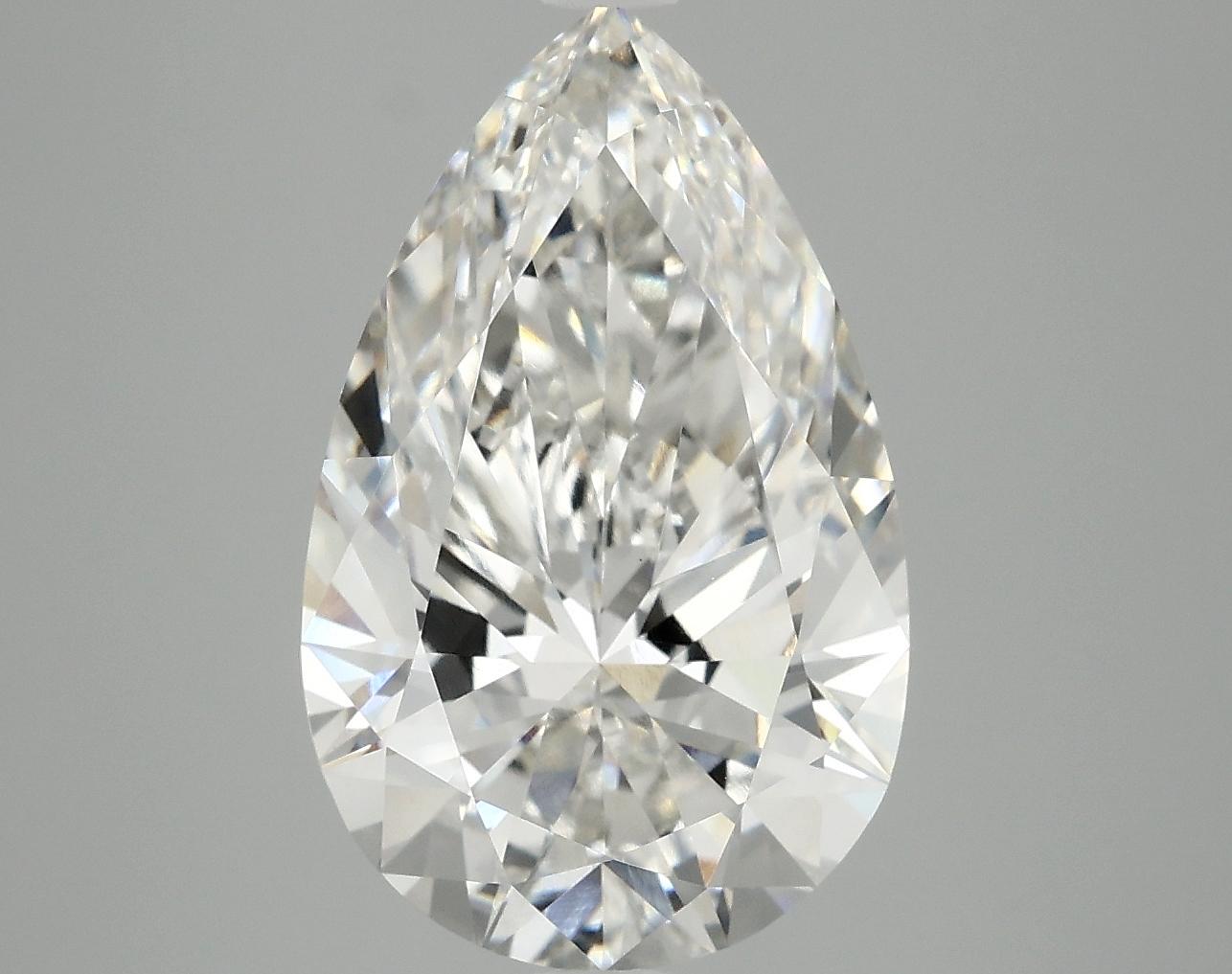 5.07 Carat Pear Shaped Ideal Cut VVS2 IGI Certified Lab Grown Diamond