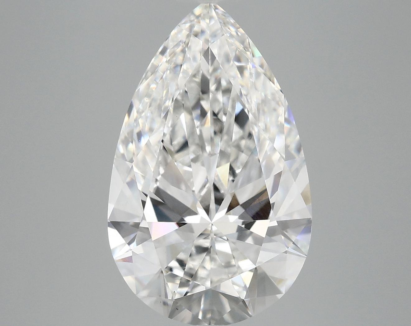 5.04 Carat Pear Shaped Ideal Cut VS1 IGI Certified Lab Grown Diamond