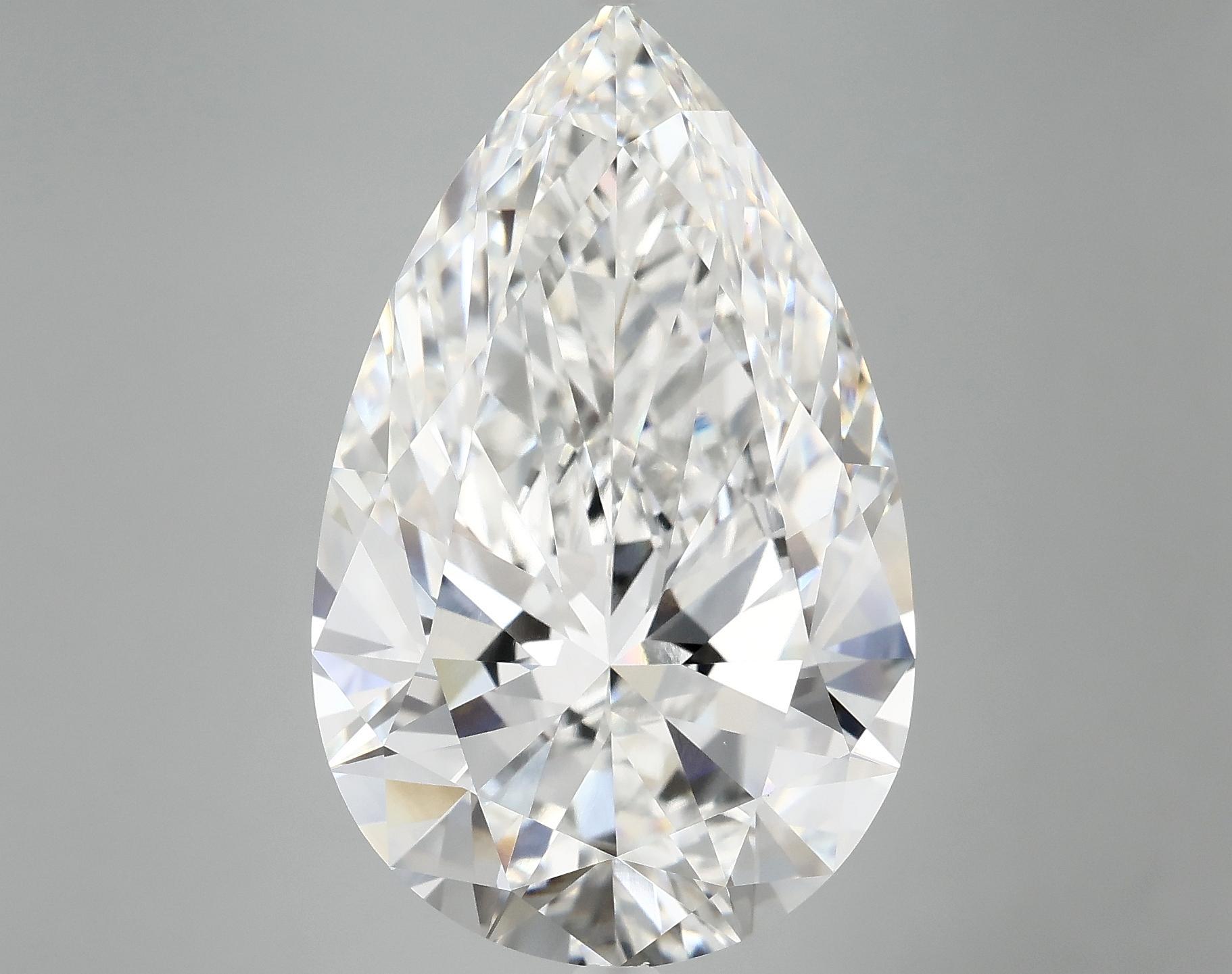 12.6 Carat Pear Shaped Ideal Cut VVS2 IGI Certified Lab Grown Diamond