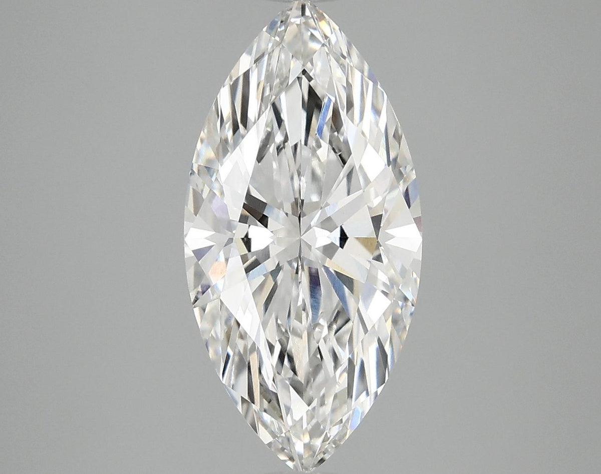 3.08 Carat Marquise Shaped Ideal Cut VVS2 IGI Certified Lab Grown Diamond