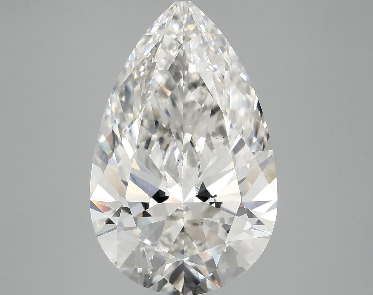 5.06 Carat Pear Shaped Ideal Cut VS1 IGI Certified Lab Grown Diamond