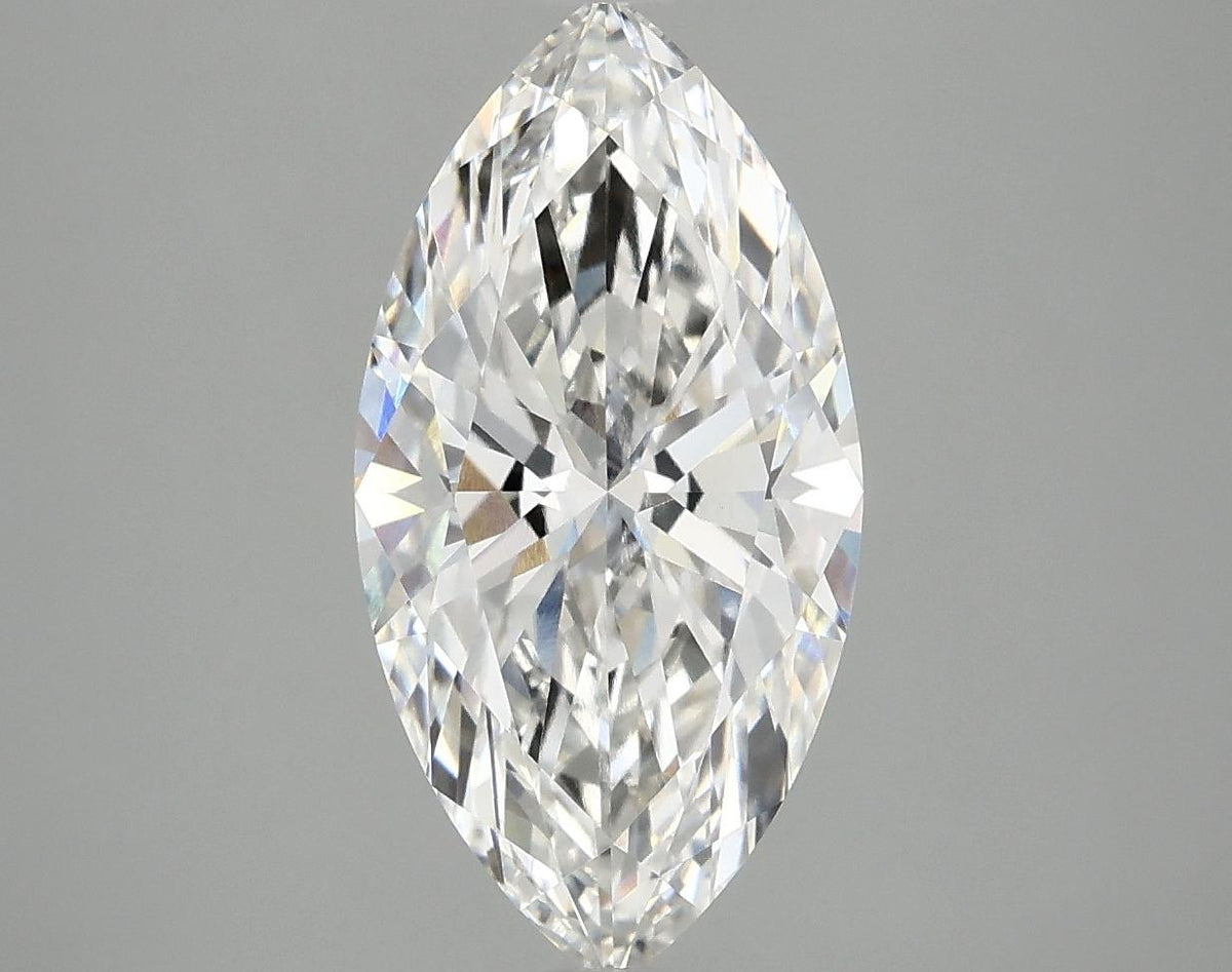 2.92 Carat Marquise Shaped Ideal Cut VVS2 IGI Certified Lab Grown Diamond