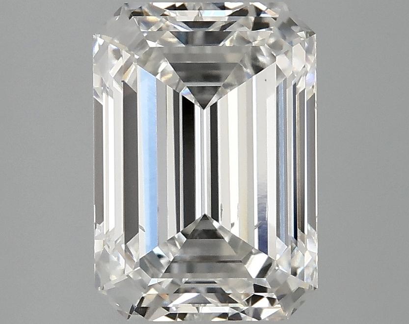 3.02 Carat Emerald Shaped Ideal Cut SI1 IGI Certified Lab Grown Diamond