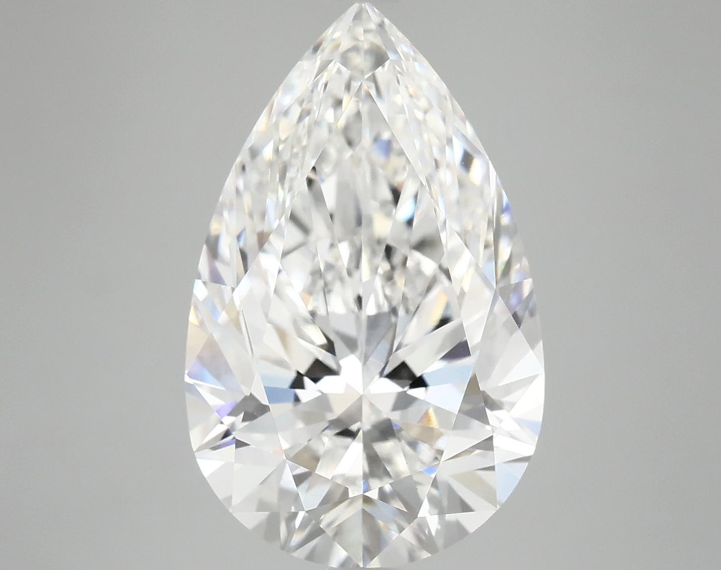 7.17 Carat Pear Shaped Ideal Cut VVS2 IGI Certified Lab Grown Diamond