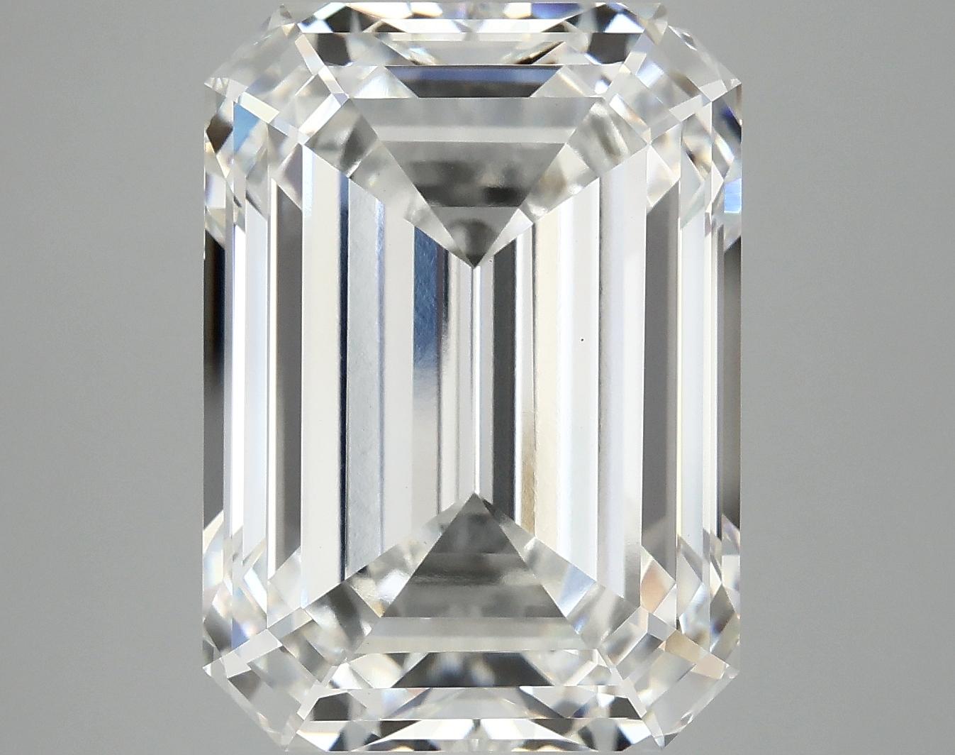 12.51 Carat Emerald Shaped Ideal Cut VVS2 IGI Certified Lab Grown Diamond
