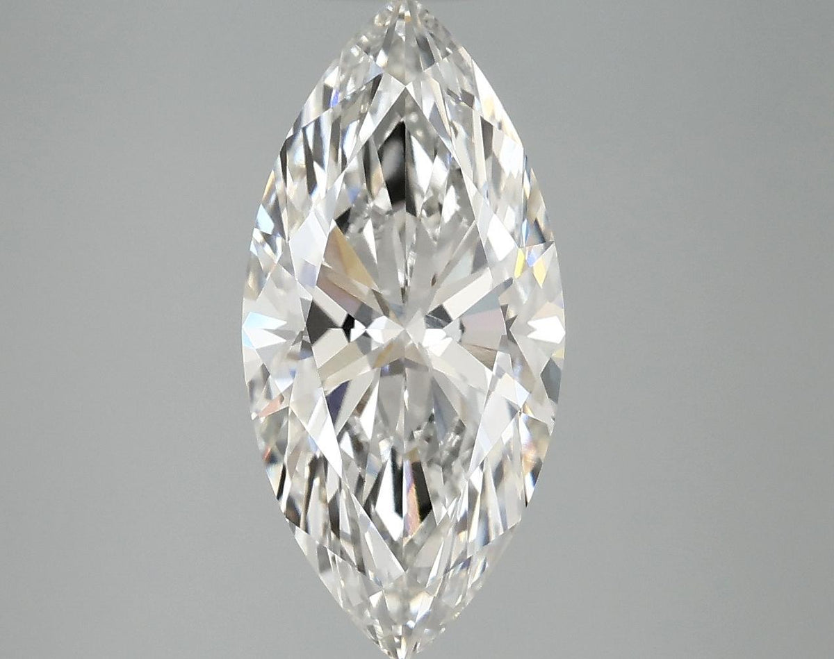 2.97 Carat Marquise Shaped Excellent Cut VVS2 IGI Certified Lab Grown Diamond