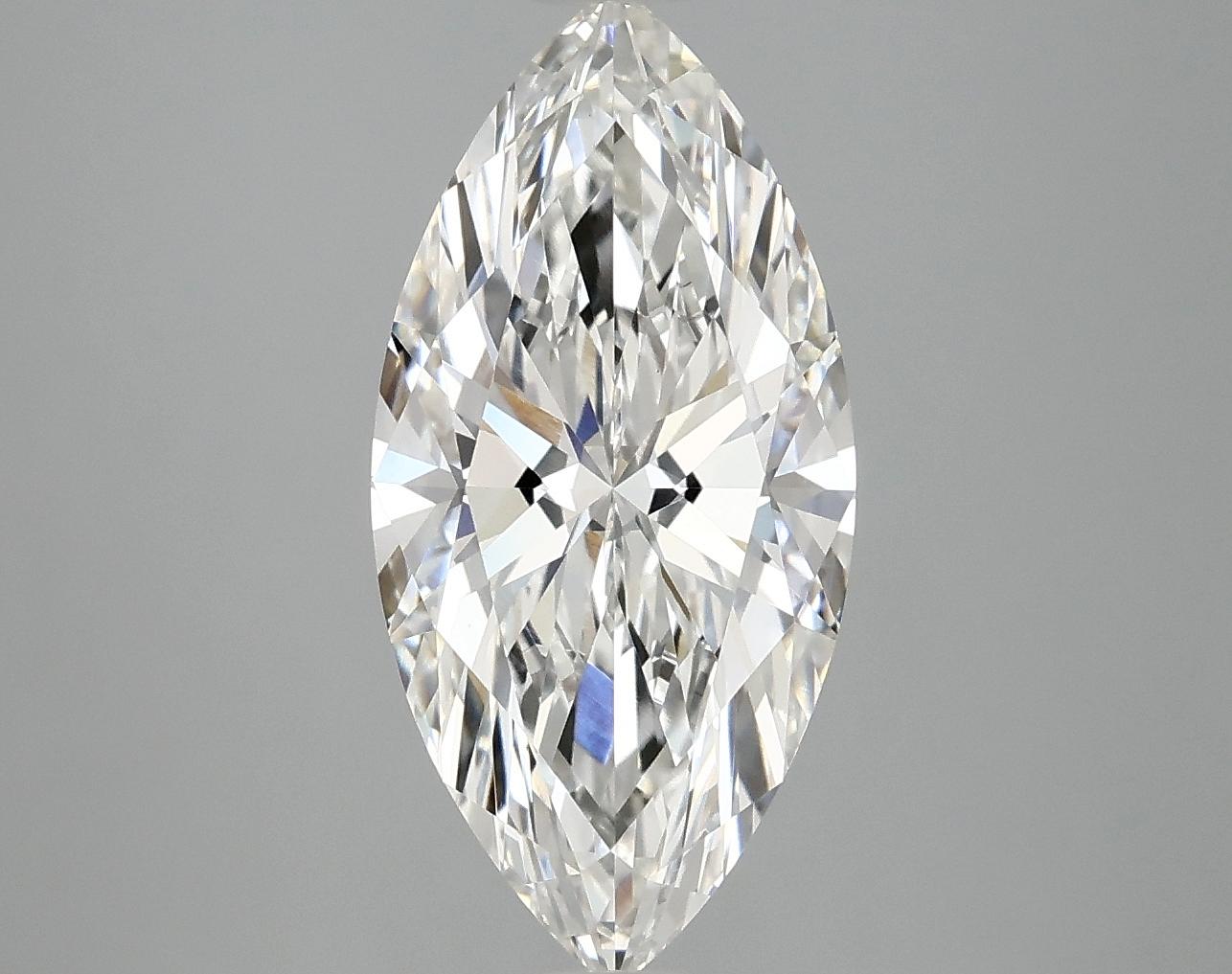 3.08 Carat Marquise Shaped Excellent Cut VVS2 IGI Certified Lab Grown Diamond