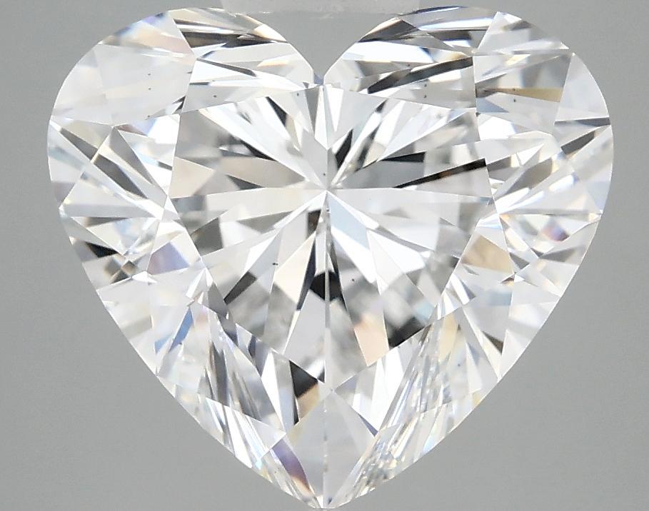5.04 Carat Heart Shaped Ideal Cut VS2 IGI Certified Lab Grown Diamond