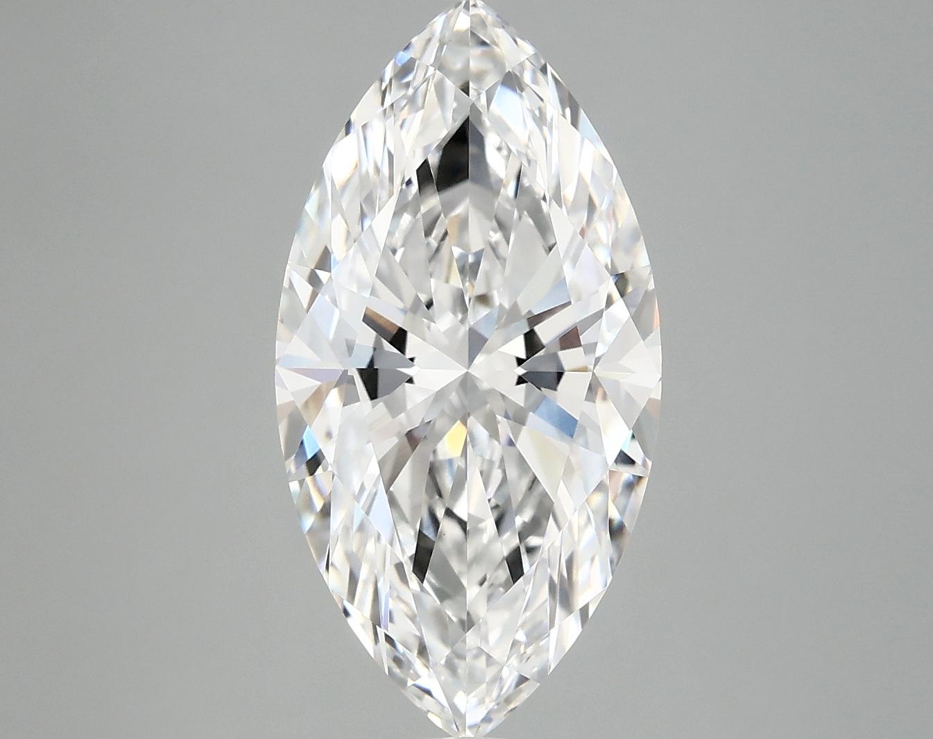 4.06 Carat Marquise Shaped Ideal Cut VVS2 IGI Certified Lab Grown Diamond
