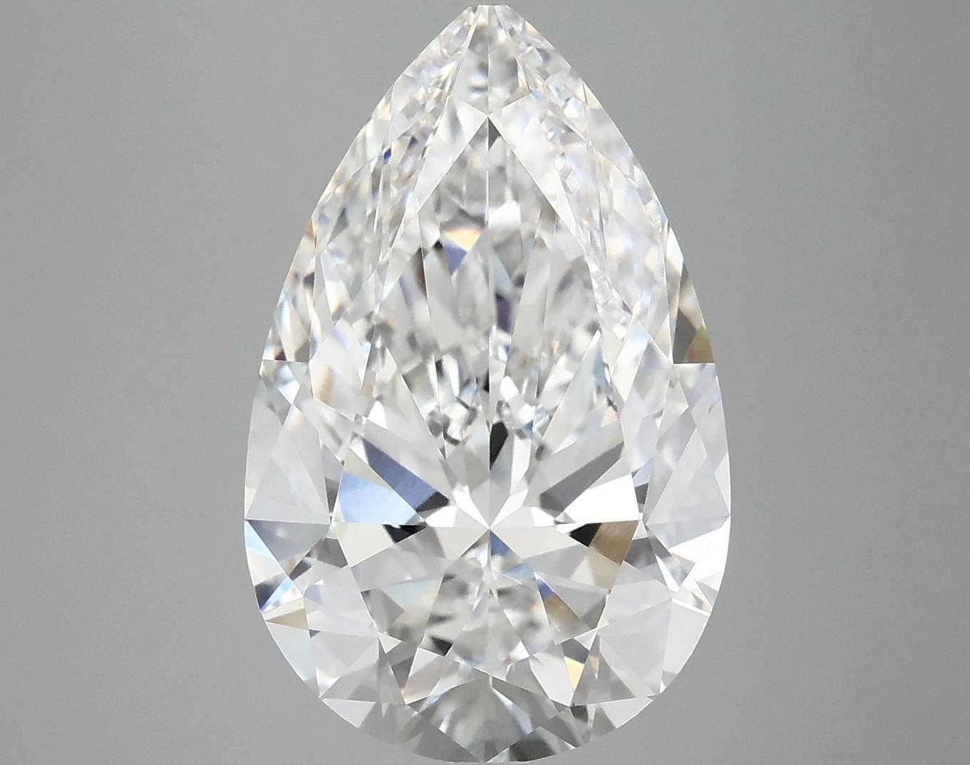 5.91 Carat Pear Shaped Ideal Cut VVS2 IGI Certified Lab Grown Diamond