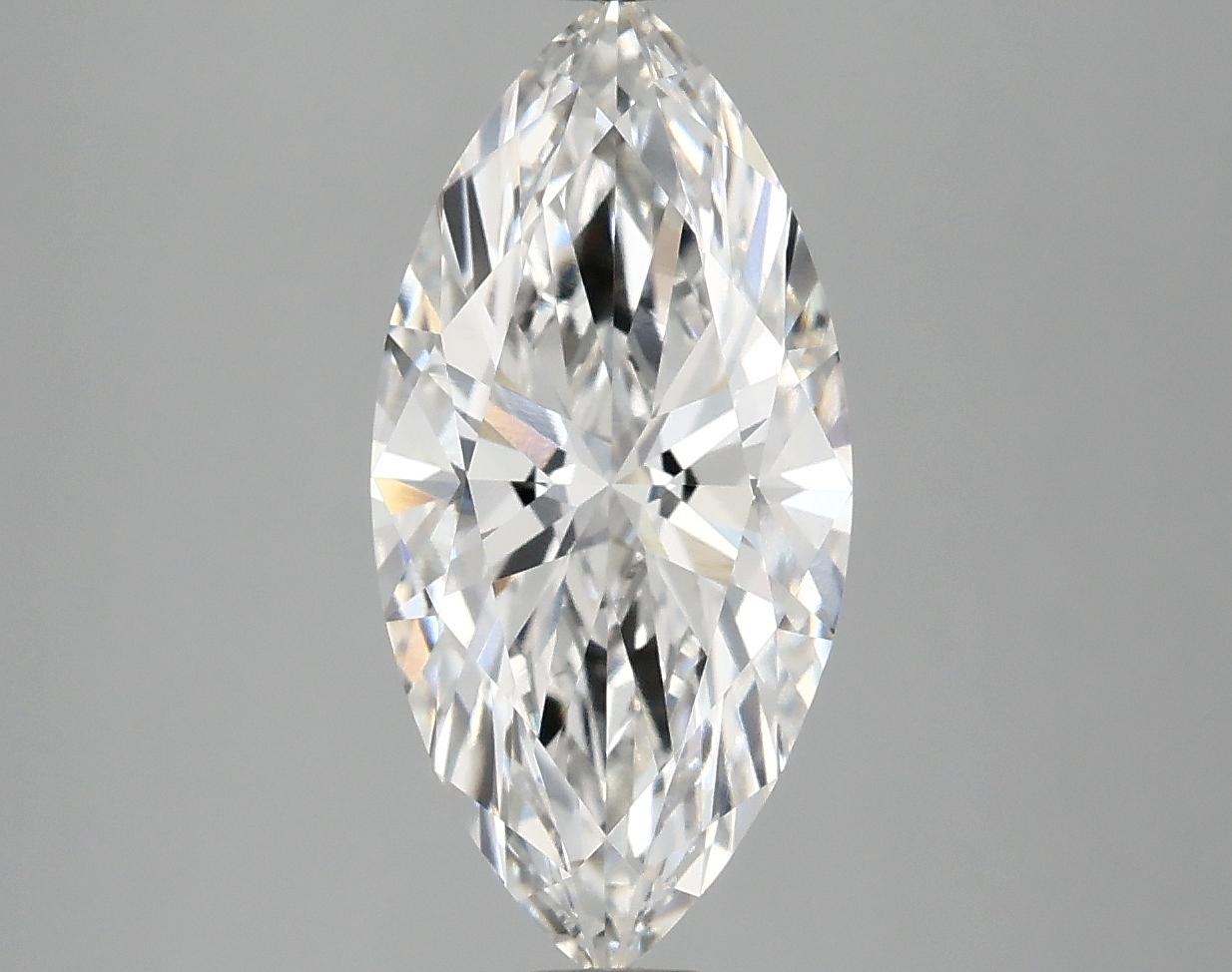 2.57 Carat Marquise Shaped Excellent Cut VVS2 IGI Certified Lab Grown Diamond