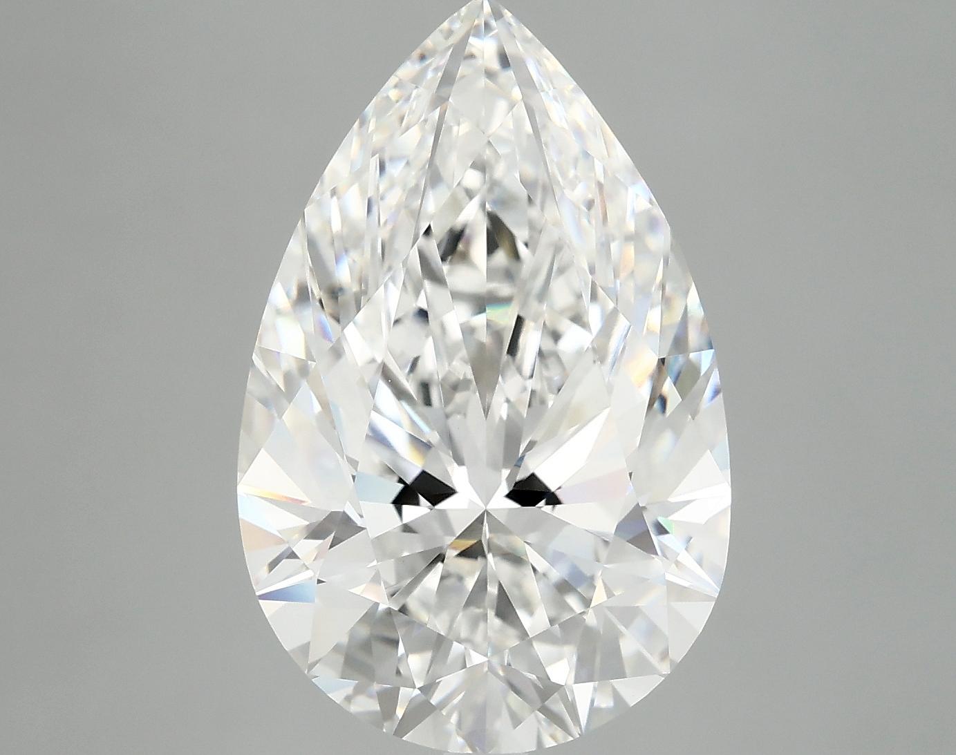 7.03 Carat Pear Shaped Ideal Cut VVS2 IGI Certified Lab Grown Diamond