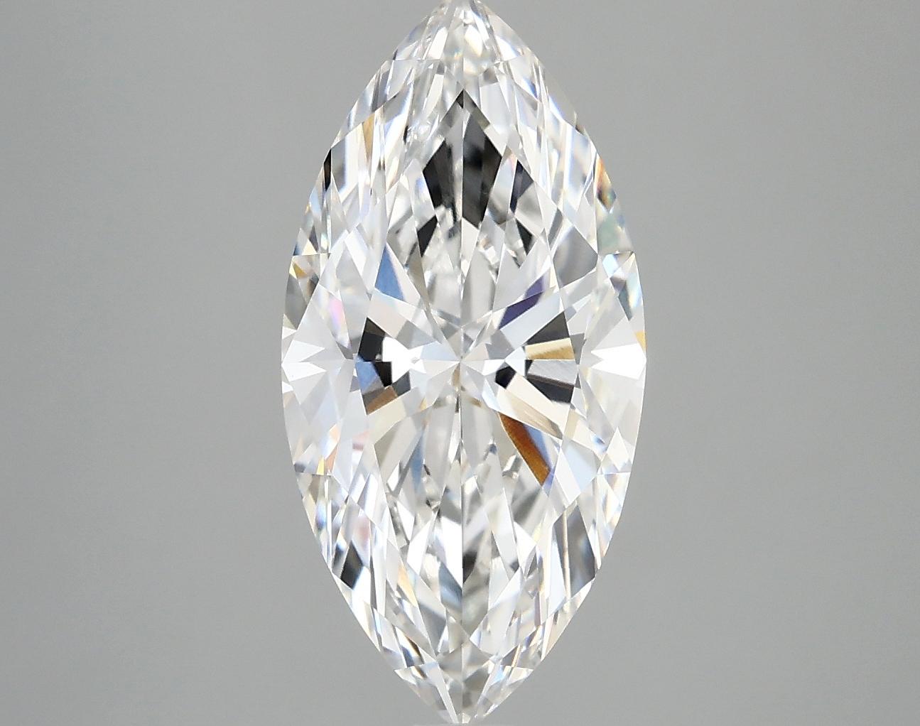 3.04 Carat Marquise Shaped Ideal Cut VVS2 IGI Certified Lab Grown Diamond