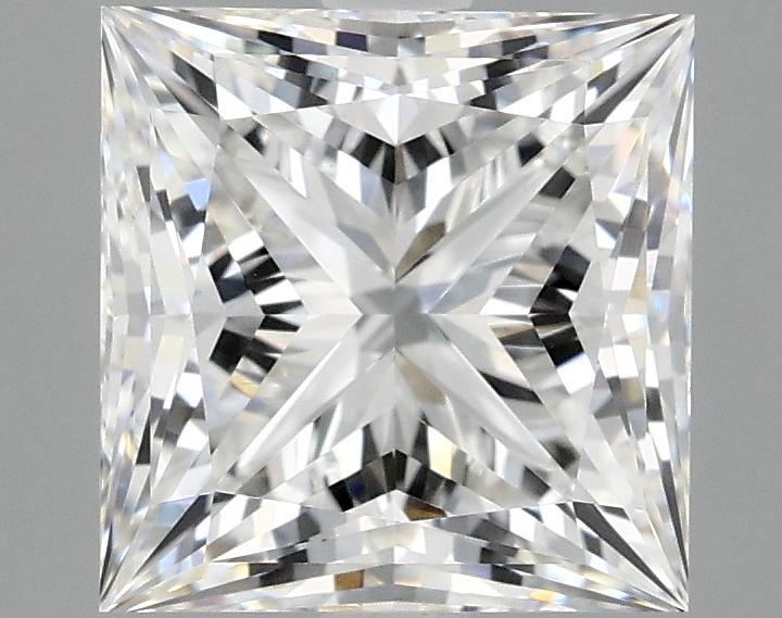 3.08 Carat Princess Shaped Ideal Cut VVS2 IGI Certified Lab Grown Diamond