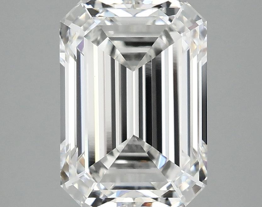 3.09 Carat Emerald Shaped Ideal Cut VVS2 IGI Certified Lab Grown Diamond