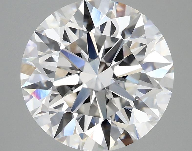 3.07 Carat Round Shaped Excellent Cut VVS2 IGI Certified Lab Grown Diamond