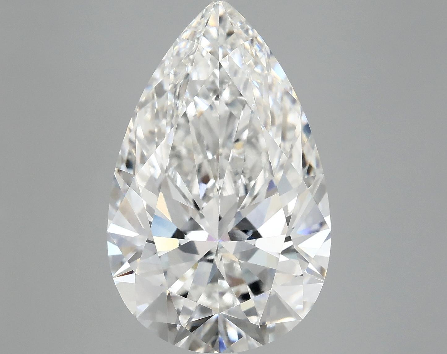 7.02 Carat Pear Shaped Ideal Cut VVS2 IGI Certified Lab Grown Diamond