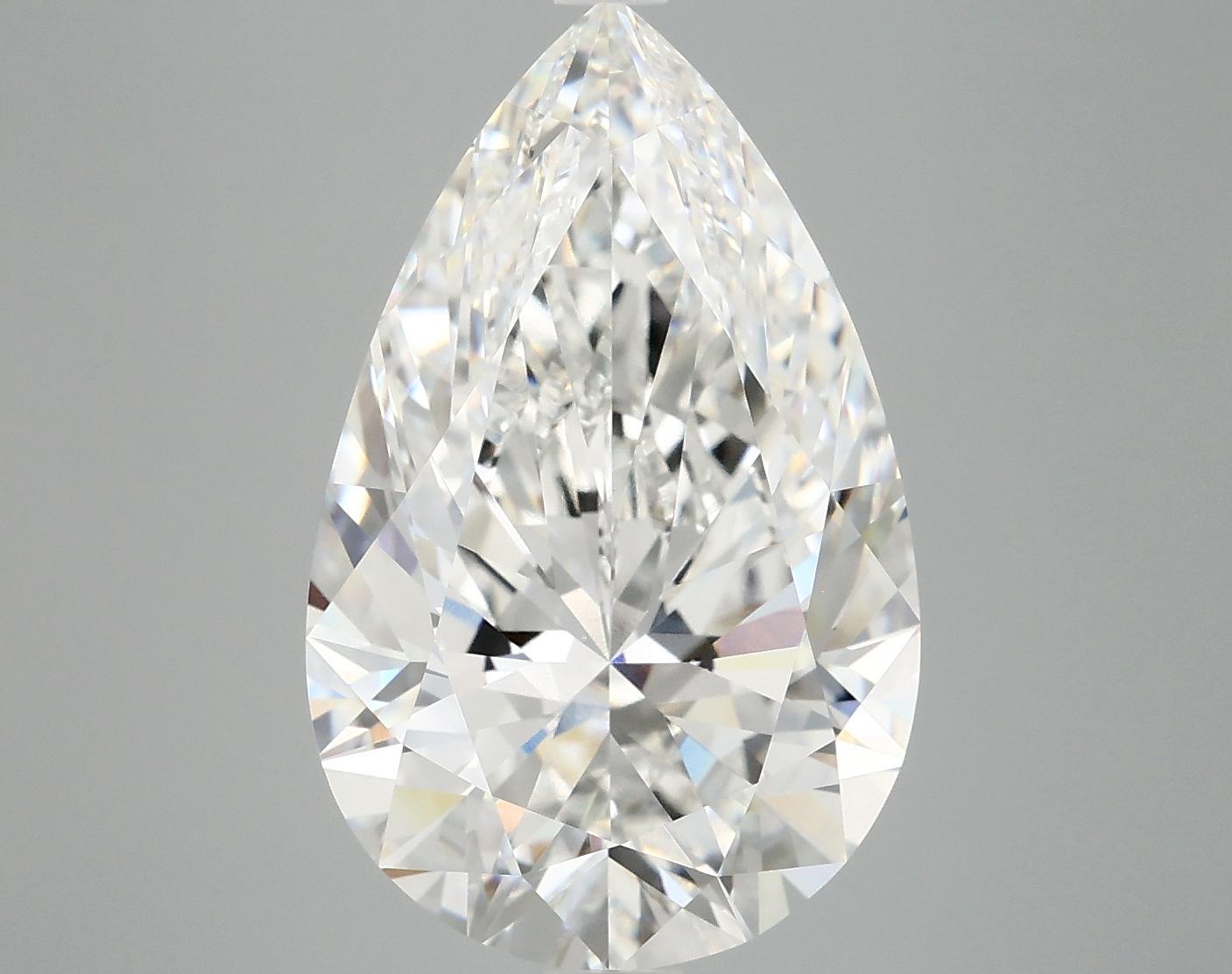7.18 Carat Pear Shaped Ideal Cut VVS2 IGI Certified Lab Grown Diamond